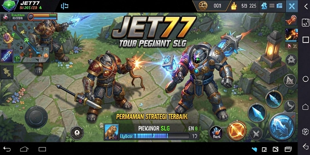Tampilan gameplay SLG yang menegangkan dan seru di JET77.