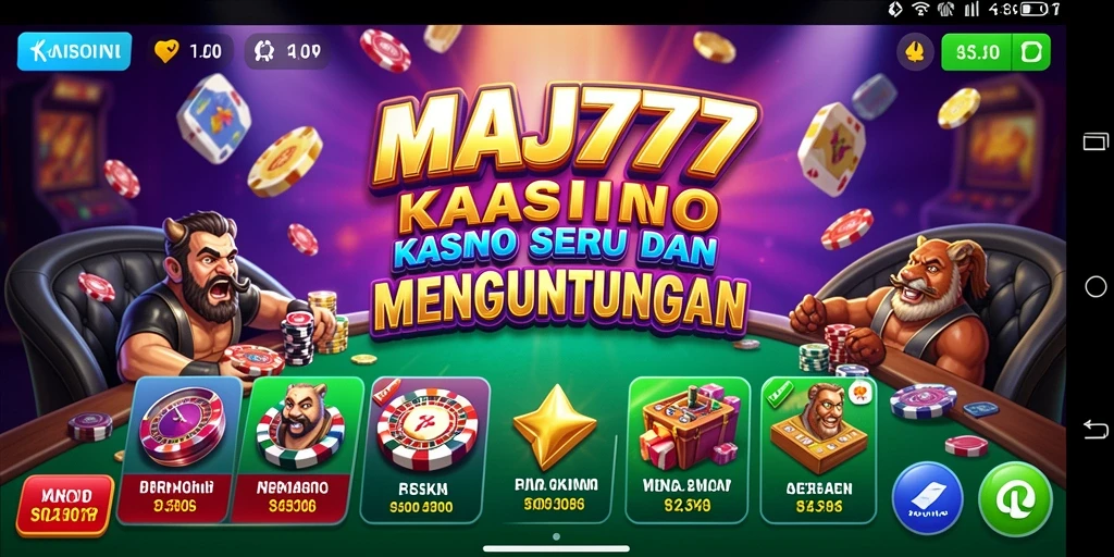 Tampilan gameplay seru dan interaktif dari MAJ777 dalam suasana Kasino.