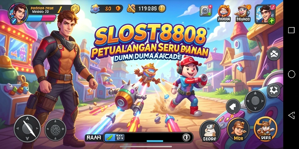 Tampilan gameplay yang mendebarkan dari SLOST8808 dengan grafis menarik.