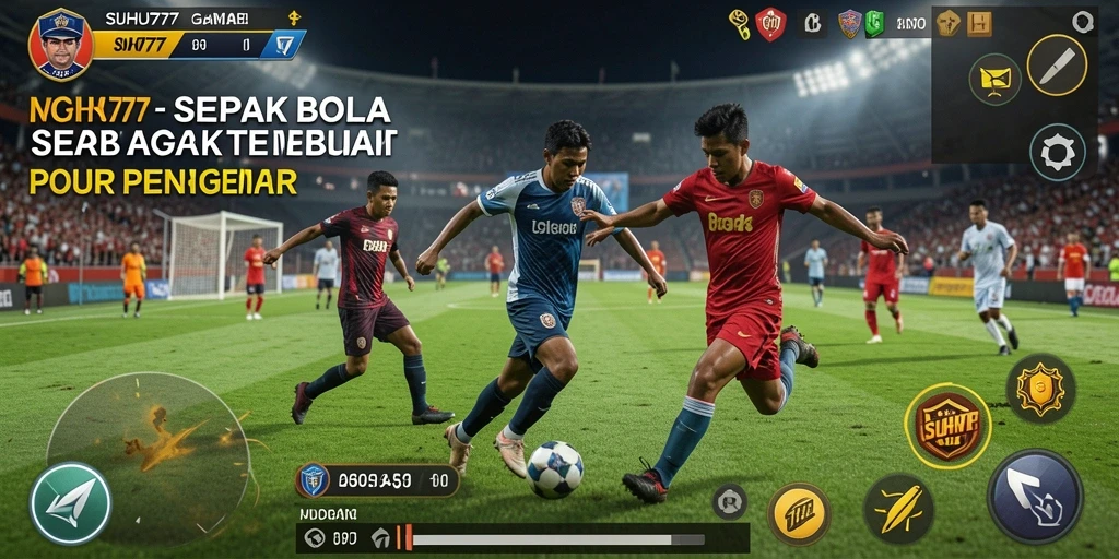 Tangkapan layar SUHU777 menunjukkan pertandingan sepak bola yang mendebarkan.