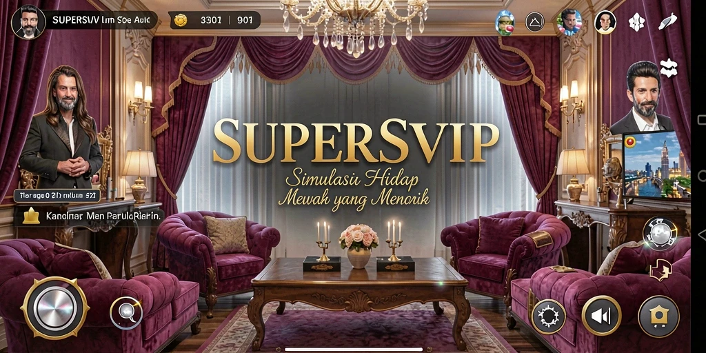 Menampilkan gameplay menarik dari SUPERSVIP dengan interaksi yang dinamis.