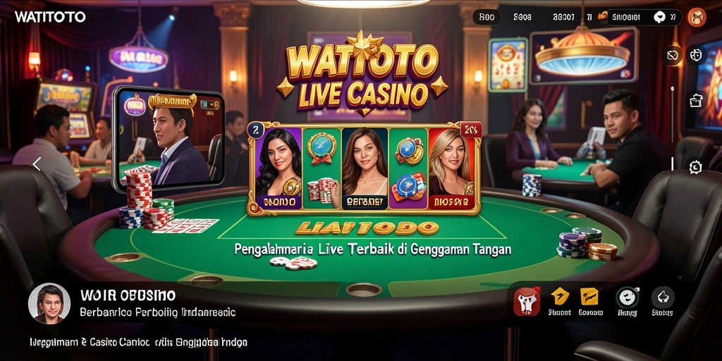 Tampilan gameplay Live Casino yang menarik dan interaktif di WATITOTO.